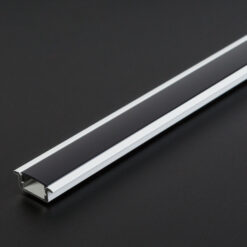 LED aluminium profil sín - 1000 x 23(17) x 8 mm - süllyeszthető U profil - fehér - Image 3