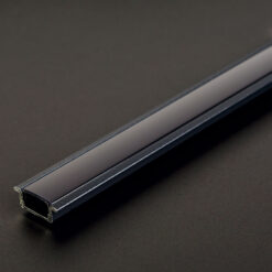 LED aluminium profil takaró búra - fekete - 1000 mm (41011A1-hez) - Image 3