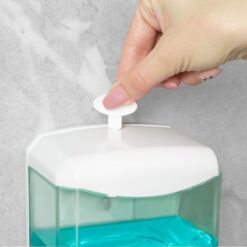 Szenzoros szappanadagoló - 600 ml - fali - elemes - fehér - Image 3