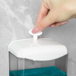 Szenzoros szappanadagoló - 600 ml - fali - elemes - füst színű - Image 3