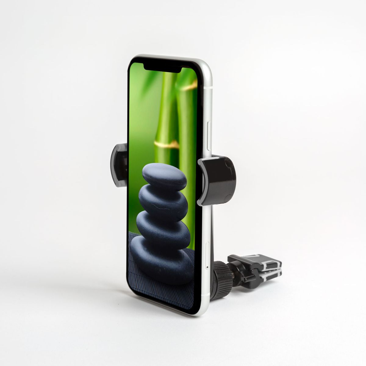 Telefontartó - szellőzőrácsra rögzíthető - fekete - Image 3