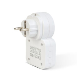 Digitális elem- és vezeték nélküli csengő - Kinetic - 220-240V AC aljzat - fehér - kék LED - Image 3