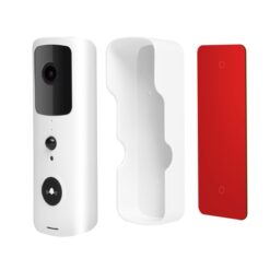Smart Wi-Fi-s videó kaputelefon szett - akkumulátoros - MicroSD, FHD, PIR - fehér - Image 2