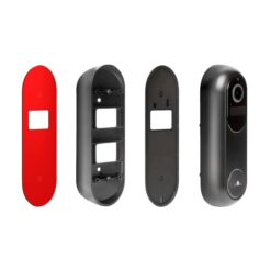 Smart Wi-Fi-s videó kaputelefon - akkumulátoros, 12V - MicroSD, FHD, PIR - fekete - Image 2