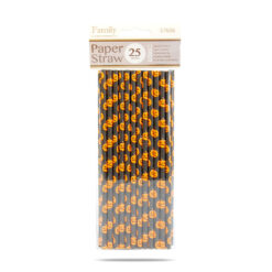 Papír szívószál - halloween - 197 x 6 mm - 25 db / csomag - Image 3