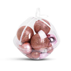 Karácsonyfadísz szett - gömbdísz - 3 - 6 cm - 16 db / szett - Image 2
