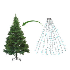 LED karácsonyfa fényfüzér - 1,9 m - 120 LED, hidegfehér - IP44 - Image 3