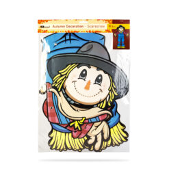 Őszi dekoráció - Madárijesztő - mozgatható végtagokkal - papír - 91,4 cm - Image 3