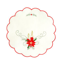 Karácsonyi asztalterítő - hímzett - 29 cm - 3 féle - Image 3