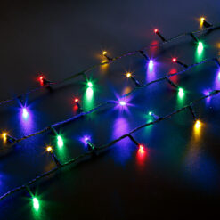Fényfüzér - 20 m - színes - 400 LED - 220-240V - 6W - zöld kábel - Image 3