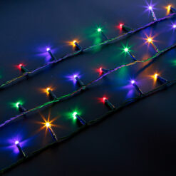 Fényfüzér - 30 m - színes - 600 LED - 220-240V - 6W - zöld kábel - Image 3