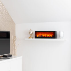 Kandalló LED-es lánghatással - elemes / USB-s - 60 x 10 x 20 cm - Image 3