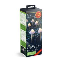 LED-es szolár lámpa - 12 db mini gomba - melegfehér - 28,5 cm x 4 m - Image 3