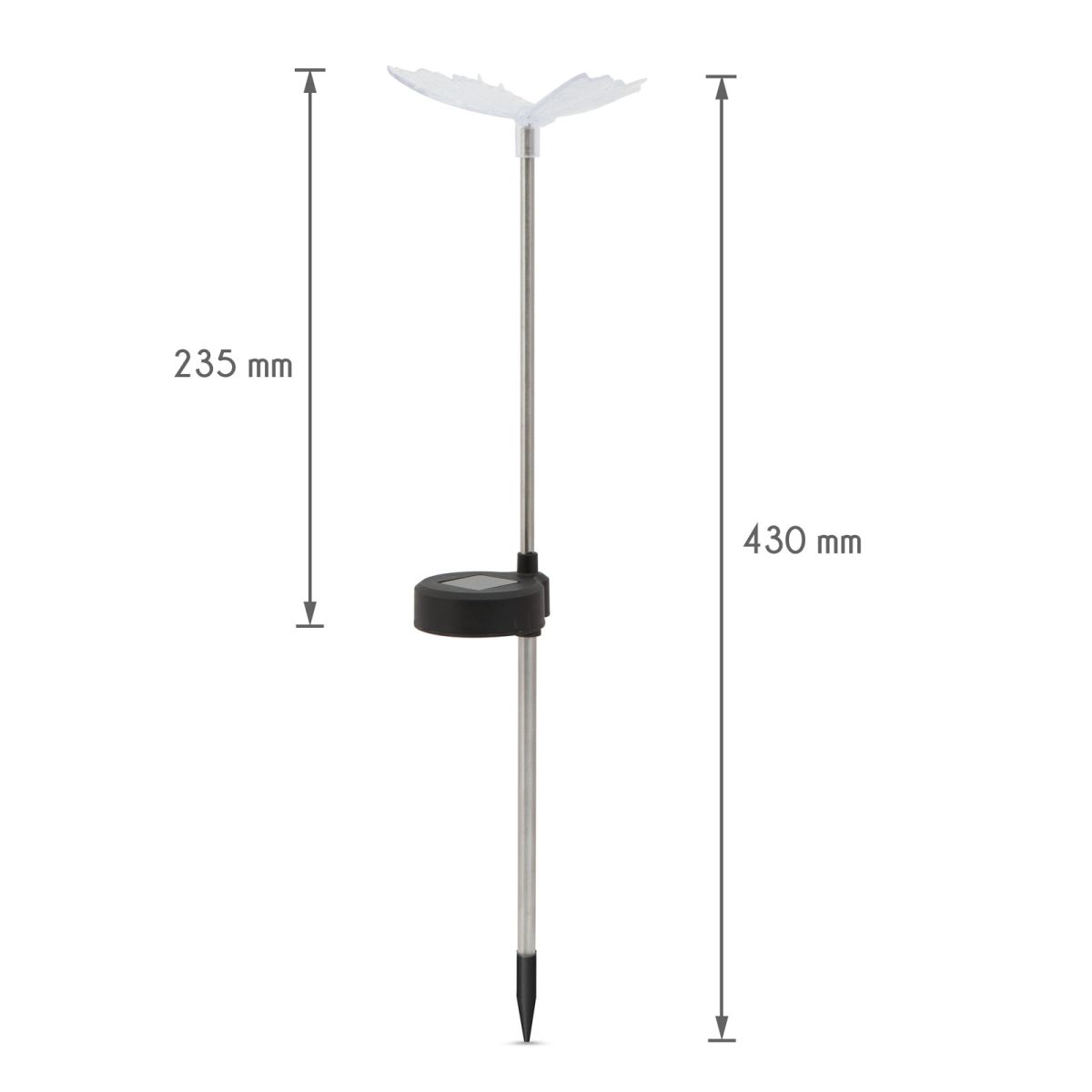 RGB LED-es szolár lámpa - pillangó - Image 4