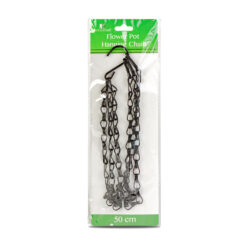 Virágcserép függesztőlánc - fém - fekete - 50 cm - Image 4