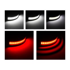 Fejlámpa gesztusvezérléssel - piros / fehér COB LED - 800 mAh akkumulátor - IP54 - Image 3
