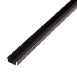 LED aluminium profil sín - 1000 x 17 x 8 mm - U profil - fekete - Image 4