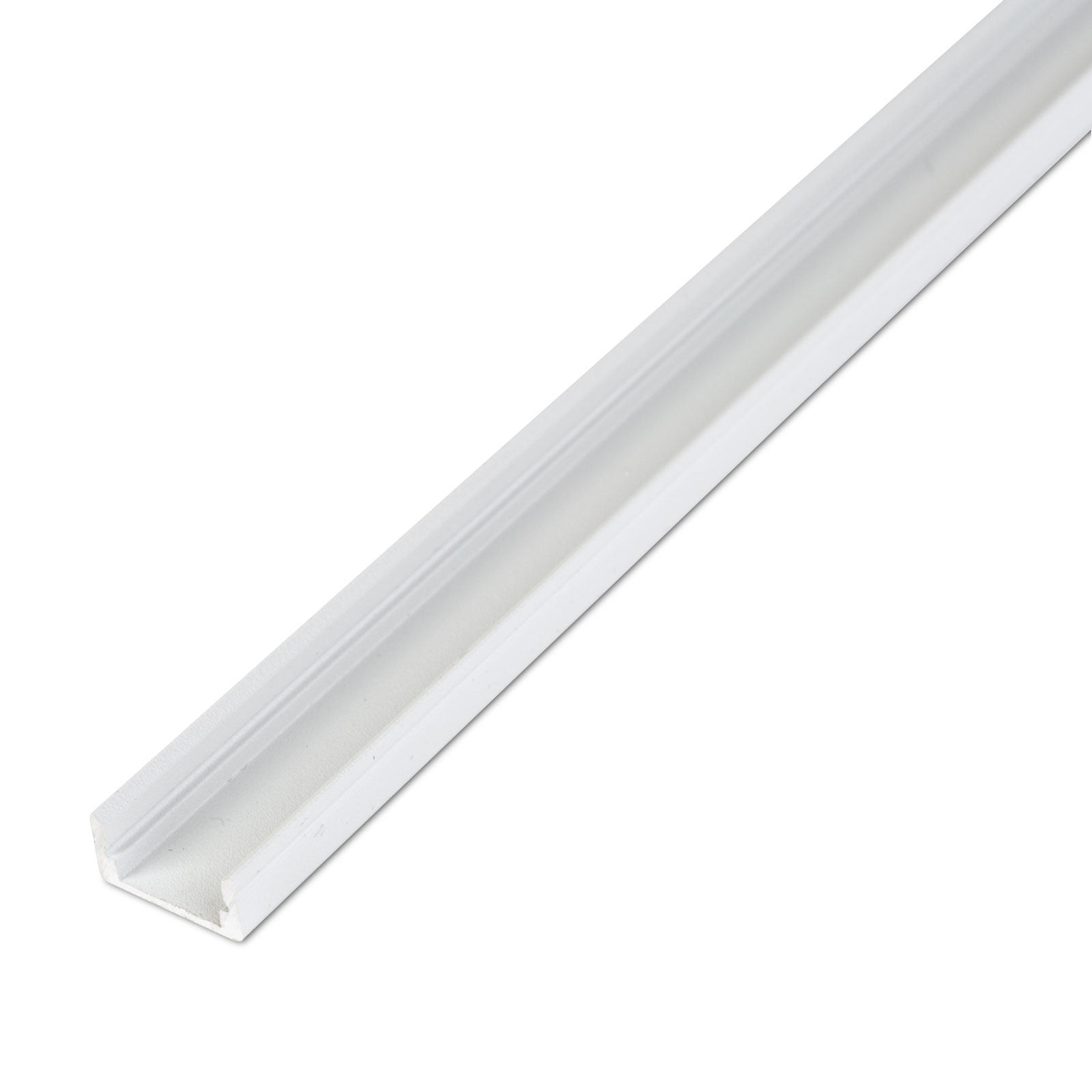 LED aluminium profil sín - 2000 x 17 x 8 mm - U profil - fehér - Image 4