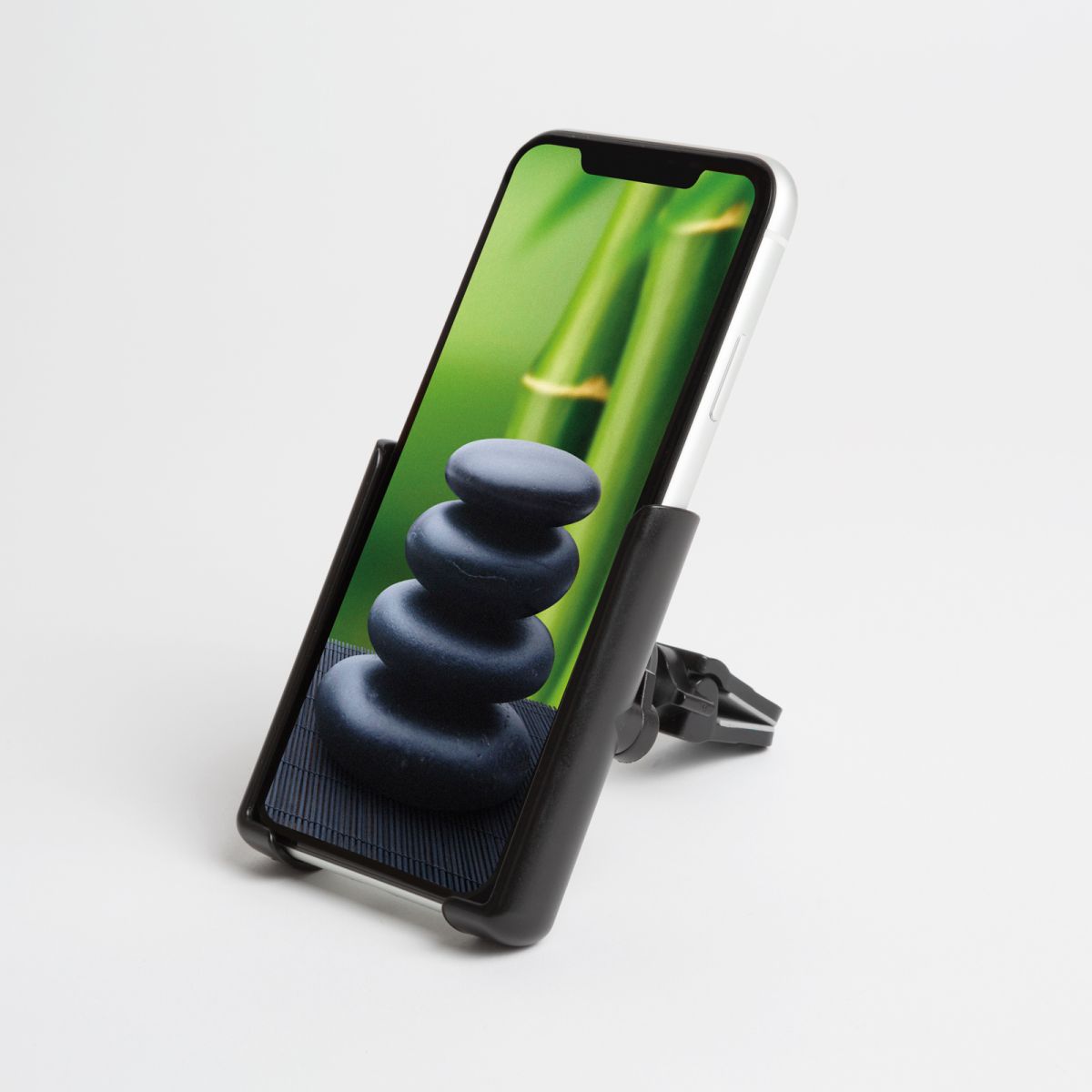 Telefontartó - szellőzőrácsra rögzíthető - fekete - Image 4