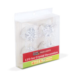 LED-es jégkristály dekoráció - elemes - 4 db / csomag - Image 4