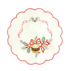 Karácsonyi asztalterítő - hímzett - 29 cm - 3 féle - Image 4