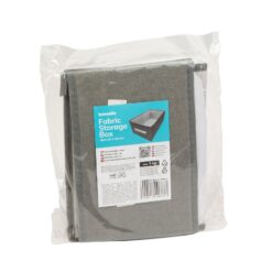 Szövet tárolódoboz - 38,5 x 24 x 16,5 cm - szürke - Image 4