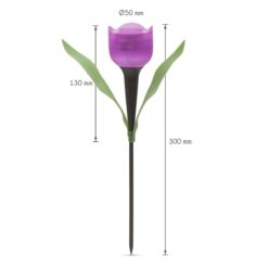 LED-es szolár tulipánlámpa - Image 5