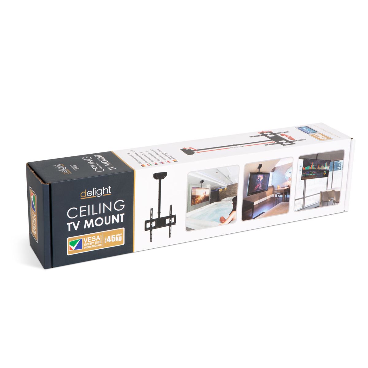 TV mennyezeti tartókonzol - 360° - 32-55" - Image 2