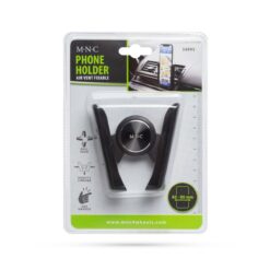 Telefontartó - szellőzőrácsra rögzíthető - fekete - Image 5